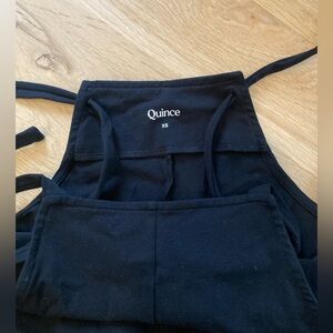 Quince Maternity Bundle - Overalls / Jumpsuit and 2 Tees